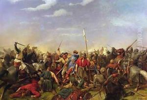 Battle of Stamford Bridge by Peter Nicolai Arbo