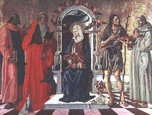 The Virgin and Child with Saints by Niccolo d' Antonio