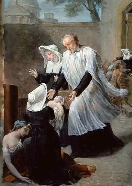 St. Vincent de Paul Helping the Plague-Ridden - view 1