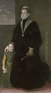 Portrait of Juana of Austria and a Young Girl