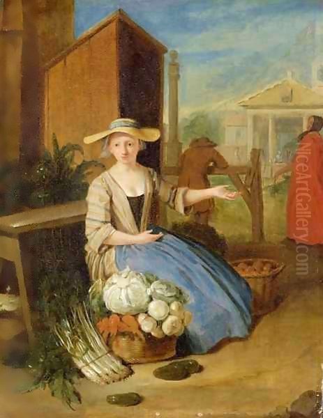 Vegetable Seller, Covent Garden - view 1