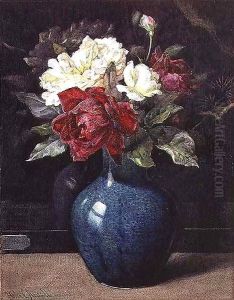 Roses in a Vase by Helen Cordelia Coleman Angell