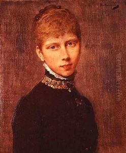 Portrait of Princess Victoria of Prussia (1840-1901) by Baron Heinrich von Angeli
