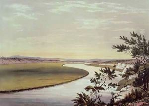 The River Murray, Near Lake Alexandrina, Australia by George French Angas