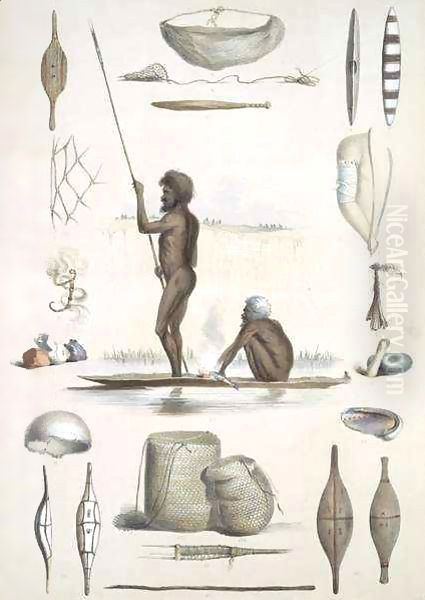 The Aboriginal Inhabitants from 'South Australia Illustrated' - view 1