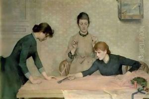 The Sewing Class by Alix d' Anethan