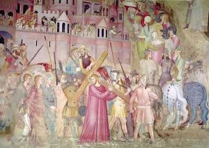 The Road to Calvary, from the Spanish Chapel by Andrea Bonaiuti da Da Firenze