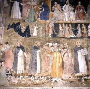 St. Dominic Sending Forth the Hounds of the Lord, with St. Peter Martyr and St. Thomas Aquinas