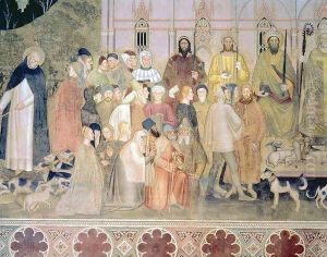 The Church Militant and Triumphant, detail, from the Spanish Chapel by Andrea Bonaiuti da Da Firenze