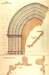 Doorway from the House of Pierre Raleine, Figeac, France by R. Anderson