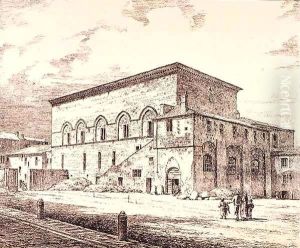 Remains of the Palace of the Popes, Orvieto, Italy, from 'Examples of the Municipal, Commercial, and Street Architecture of France and Italy from the 12th to the 15th Century' Remains of the Palace of the Popes, Orvieto, Italy, from 'Examples of the Municipal, Commercial, and Street Architecture of France and Italy from the 12th to the 15th Century'