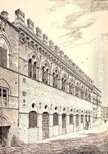 Palazzo Grotanelli, from 'Examples of the Municipal, Commercial, and Street Architecture of France and Italy from the 12th to the 15th Century' by R. Anderson