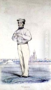 Portrait of John Wisden (1826-84) by John Corbet Anderson