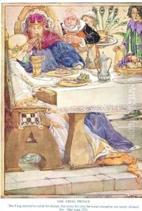 The Frog Prince, illustration from 'Newnes' Pictorial Book of Knowledge'