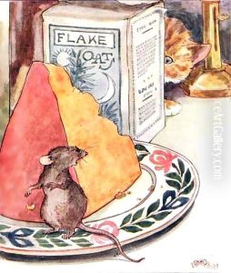 Having a bit of supper - prime Stilton by Anne Anderson