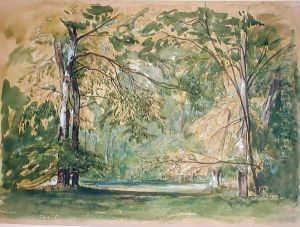 View of the Park at Chantilly by Auguste-Paul-Charles Anastasi