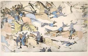Retreat of Major Marcus Reno's command 4