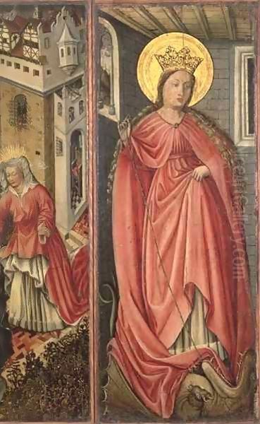 St. Margaret, right hand panel of polyptych - view 1