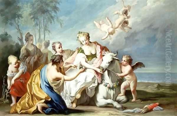 The Rape of Europa by Jacopo (Giacomo) Amigoni