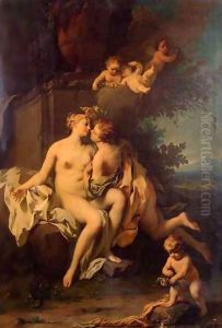 Cupid and Psyche by Jacopo (Giacomo) Amigoni