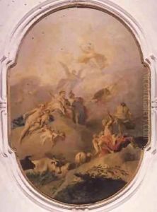 Judgement of Paris by Jacopo (Giacomo) Amigoni