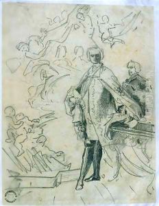 Sketch of Carlo Broschi 'il Farinelli' (1705-82) by Jacopo (Giacomo) Amigoni