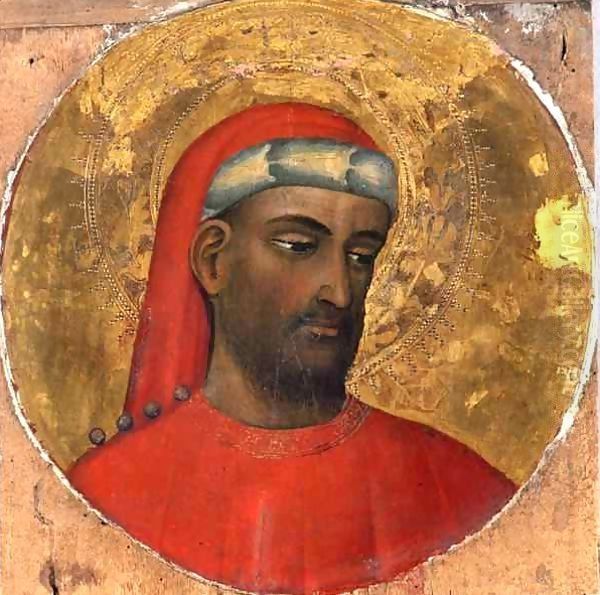 Tondo with a portrait of St. Cosmos - view 1