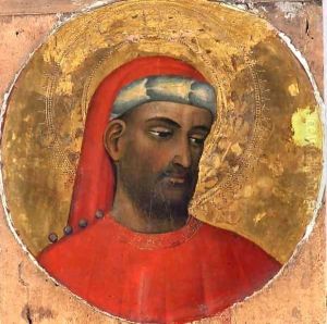 Tondo with a portrait of St. Cosmos