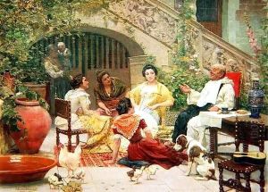 A Social Gathering on the Patio