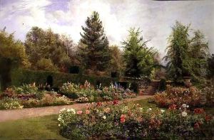 Terraces at Knightshayes Court, Lady Amory's Garden, Tiverton, Devon Terraces at Knightshayes Court, Lady Amory's Garden, Tiverton, Devon