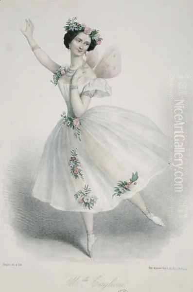 Maria Taglioni (1804-84) in 'La Sylphide, Souvenir d'Adieu' - view 1
