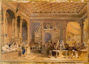 Interior of a Turkish Caffinet, Constantinople Interior of a Turkish Caffinet, Constantinople