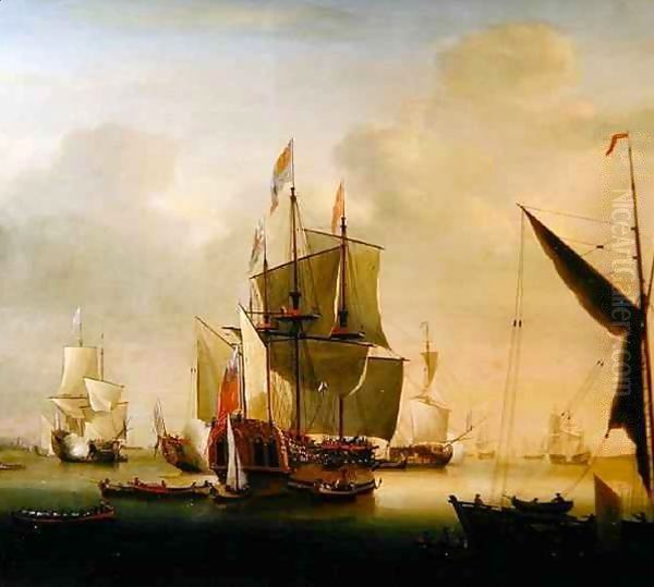 The Royal Caroline at Spithead - view 1
