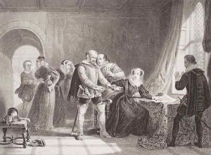 Mary Queen of Scots (1542-87) compelled to sign her abdication in Lochleven Castle in 1567 Mary Queen of Scots (1542-87) compelled to sign her abdication in Lochleven Castle in 1567