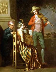 A Neapolitan Music Party by Sir Alexander Allan