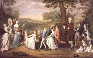 Sir John Halkett and his Family 2 by Sir Alexander Allan