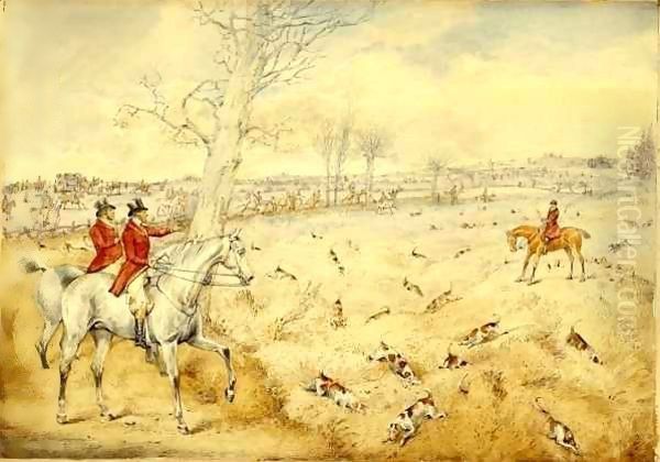 Hunting Scenes Over the Hedge - view 1