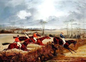 A Steeplechase, Near the Finish by Henry Thomas Alken