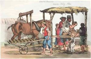 Brick Making by Henry Thomas Alken