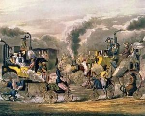 A View in Regent's Park in 1831, from 'The Progress of Steam' by Henry Thomas Alken