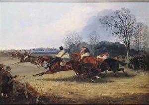 An Incident in the Wakefield Steeplechase by Henry Thomas Alken