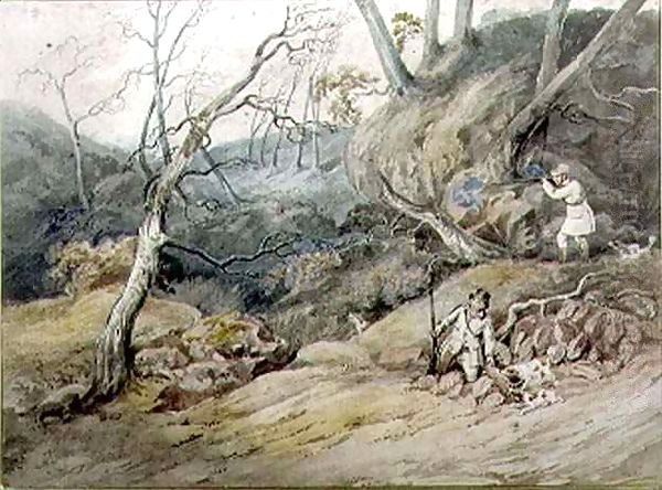 Sportsmen in a Wood - view 1