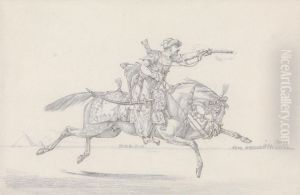 A Charging Mameluke firing a pistol A Charging Mameluke firing a pistol