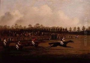 Finish of the Doncaster St. Leger by Henry Thomas Alken