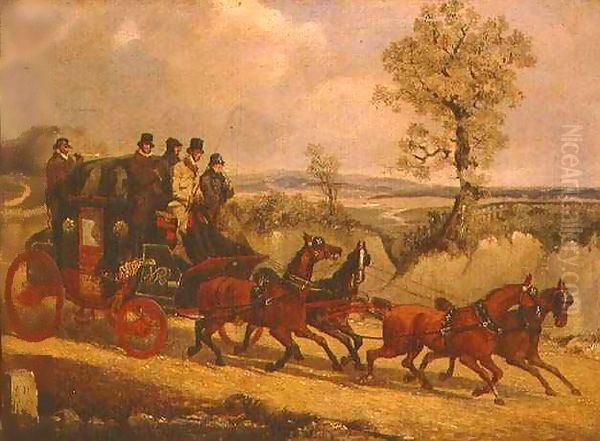 The Dover Coach going Downhill - view 1