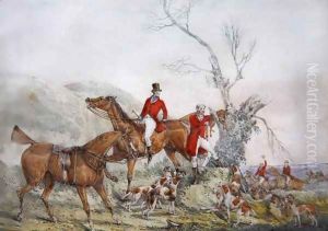 Treeing the Fox by Henry Thomas Alken
