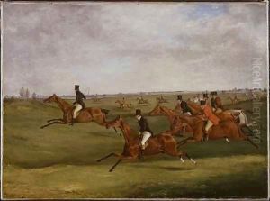 The Grand Leicestershire Steeplechase 7 by Henry Thomas Alken