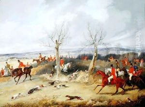 Hunting Scene, In Full Cry by Henry Thomas Alken