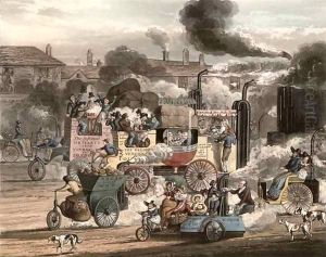 A view of the Whitechapel Road by Henry Thomas Alken