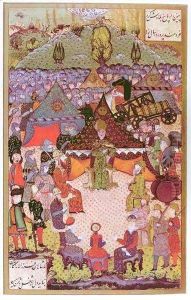 The King of Hungary, Lajos II (1506-26) in council before the battle of Mohacs in 1526 by Beg Ali Amir